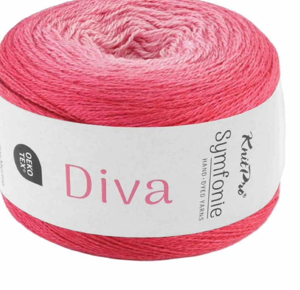 KnitPro Symfonie Premium Hand Dyed Merino & Silk Lace Weight Yarns | Diva