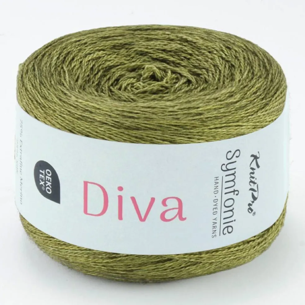 KnitPro Symfonie Premium Hand Dyed Merino & Silk Lace Weight Yarns | Diva
