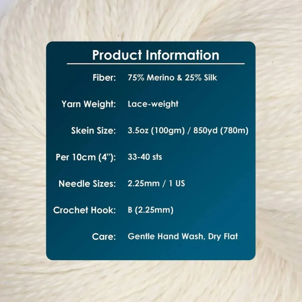KnitPro Symfonie Premium Hand Dyed Merino & Silk Lace Weight Yarns | Diva