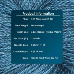 KnitPro Symfonie Premium Hand Dyed Merino & Silk Lace Weight Yarns | Diva