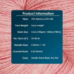 KnitPro Symfonie Premium Hand Dyed Merino & Silk Lace Weight Yarns | Diva