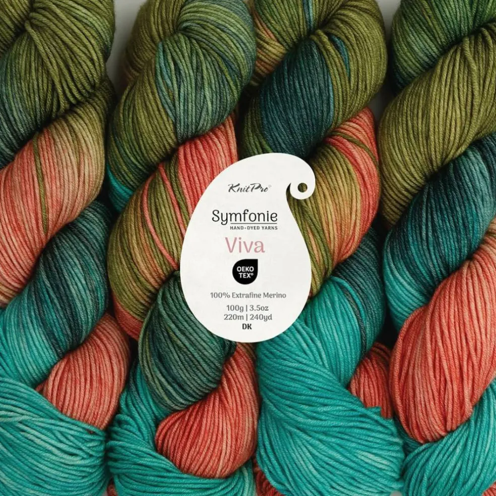 KnitPro Symfonie Premium Hand Dyed Yarn Merino Wool & Silk Blend| Luna