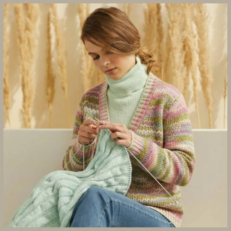 KnitPro Symfonie Premium Hand Dyed Yarn Merino Wool & Silk Blend| Luna