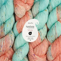 KnitPro Symfonie Premium Hand Dyed Yarn Merino Wool & Silk Blend| Luna
