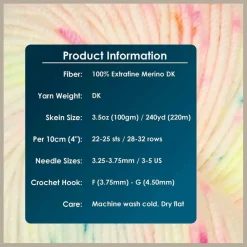 KnitPro Symfonie Premium Hand Dyed Yarn Merino Wool & Silk Blend| Luna