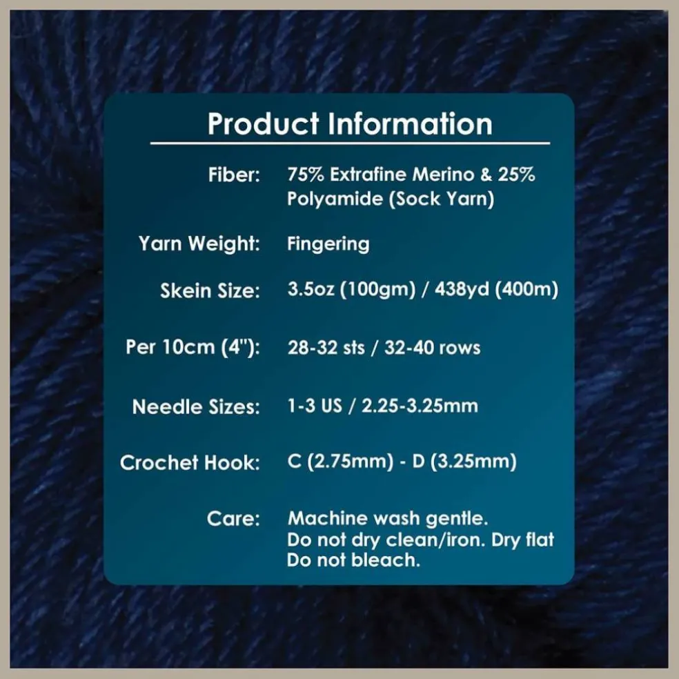 KnitPro Symfonie Premium Hand-Dyed Merino Wool & Polyamide Sock Yarns|Terra