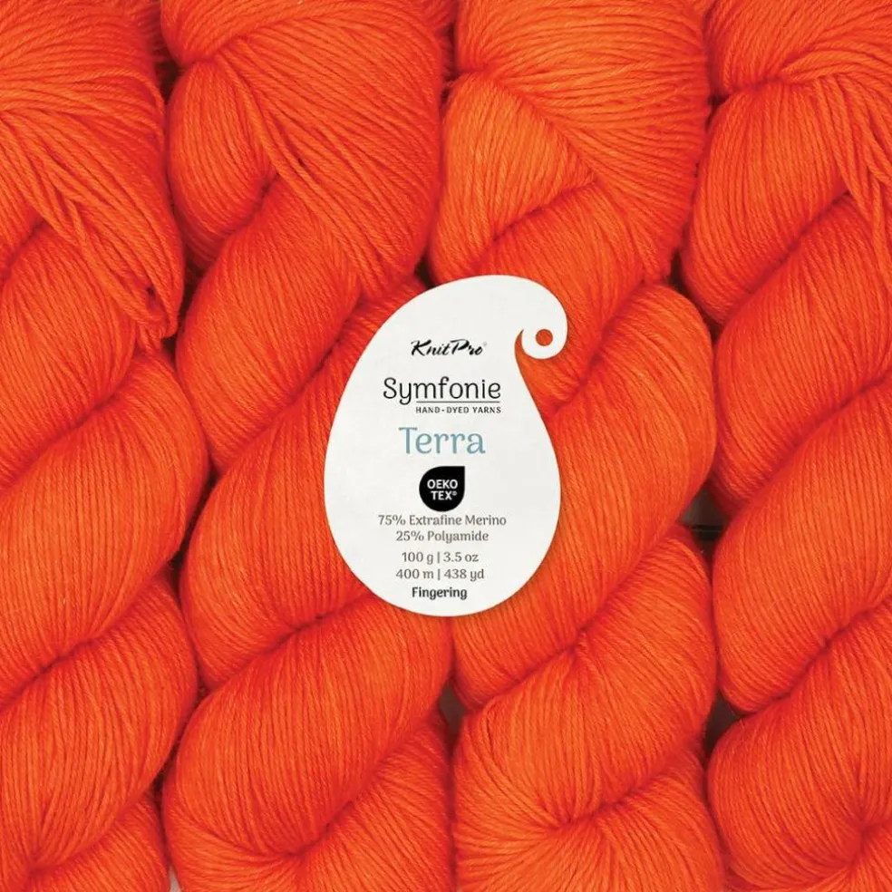 KnitPro Symfonie Premium Hand-Dyed Merino Wool & Polyamide Sock Yarns|Terra