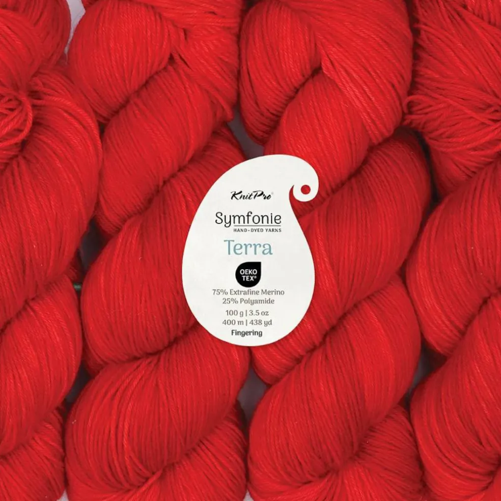KnitPro Symfonie Premium Hand-Dyed Merino Wool & Polyamide Sock Yarns|Terra