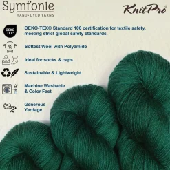 KnitPro Symfonie Premium Hand-Dyed Merino Wool & Polyamide Sock Yarns|Terra