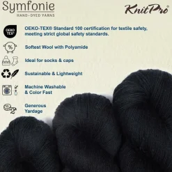 KnitPro Symfonie Premium Hand-Dyed Merino Wool & Polyamide Sock Yarns|Terra