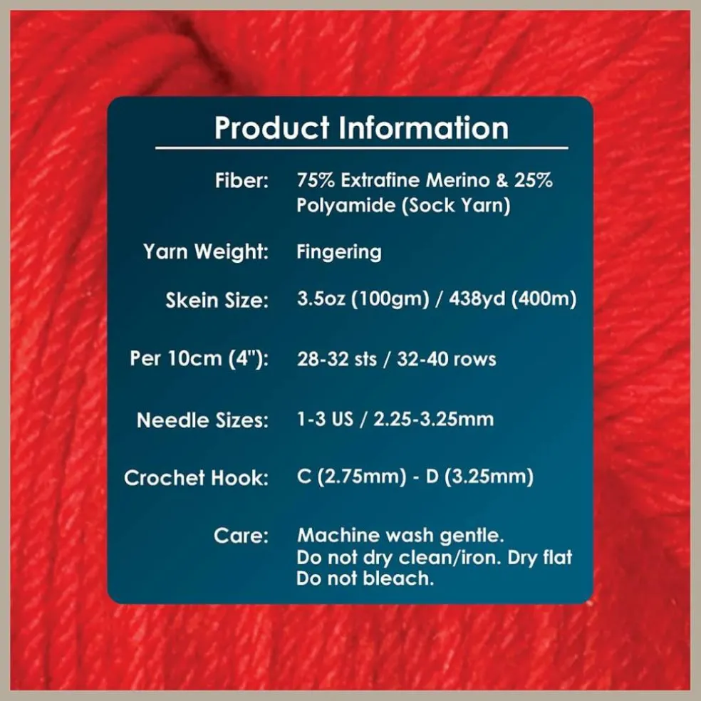 KnitPro Symfonie Premium Hand-Dyed Merino Wool & Polyamide Sock Yarns|Terra