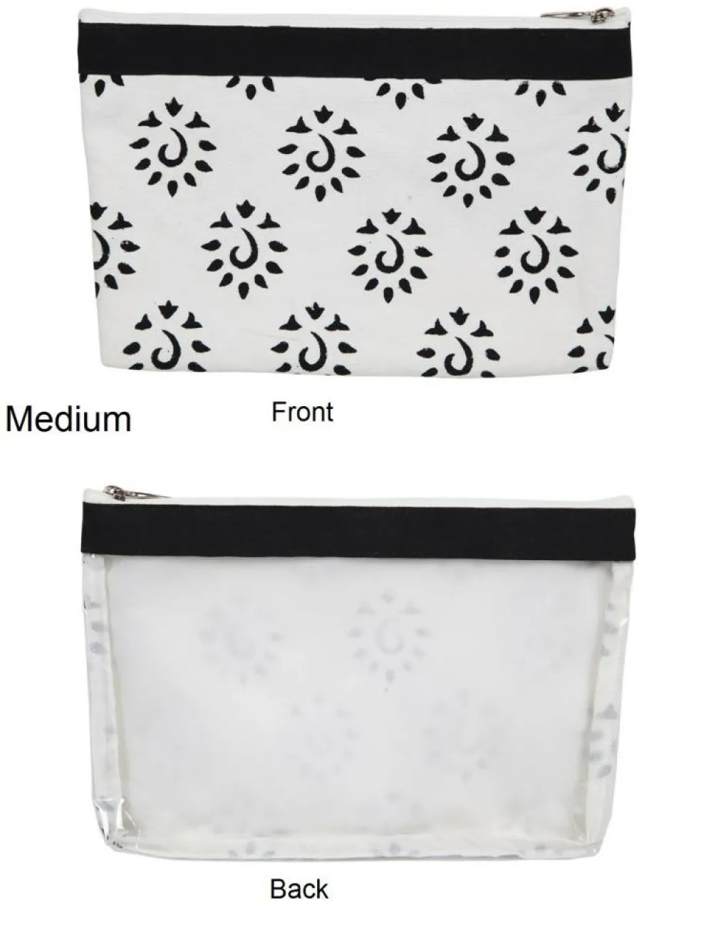 Knitter's Pride Amber Fabric & Vinyl Zipper Pouch - Small, Medium or Large