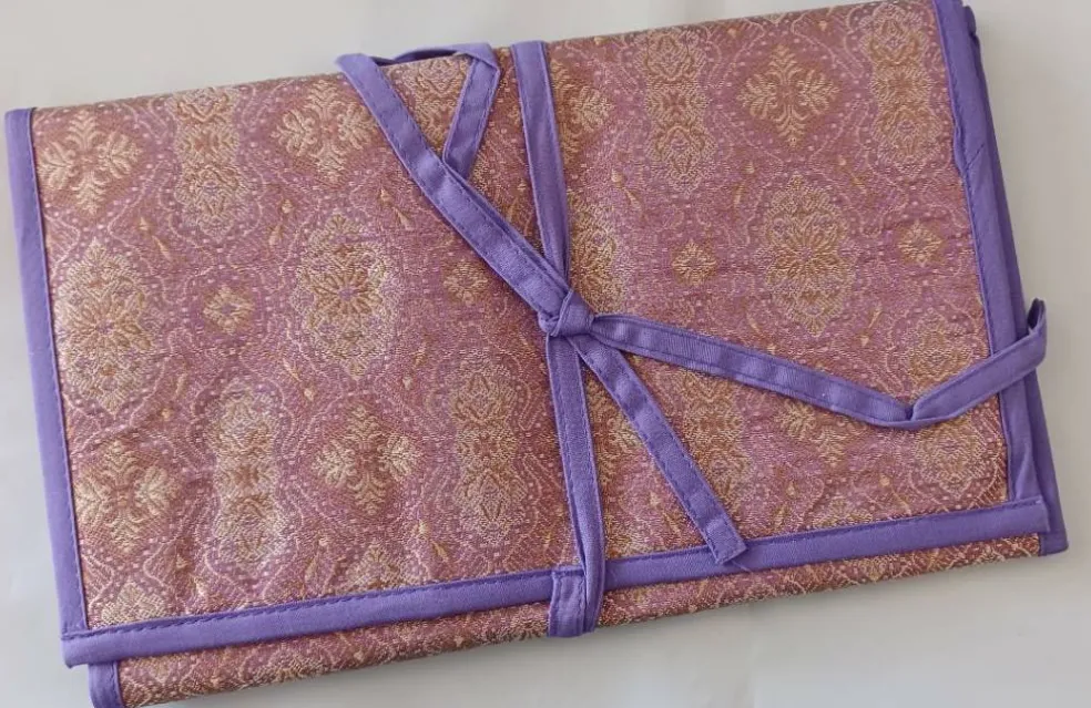 Knitter's Pride Assorted Knitting Needle Fabric Case- Violet Dream, Eden Trail, Orient Sheen, Ribbons