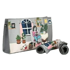 Knitter's Pride Passion Interchangeable Double Pointed Needle Project Pouch with Roll-On Cases