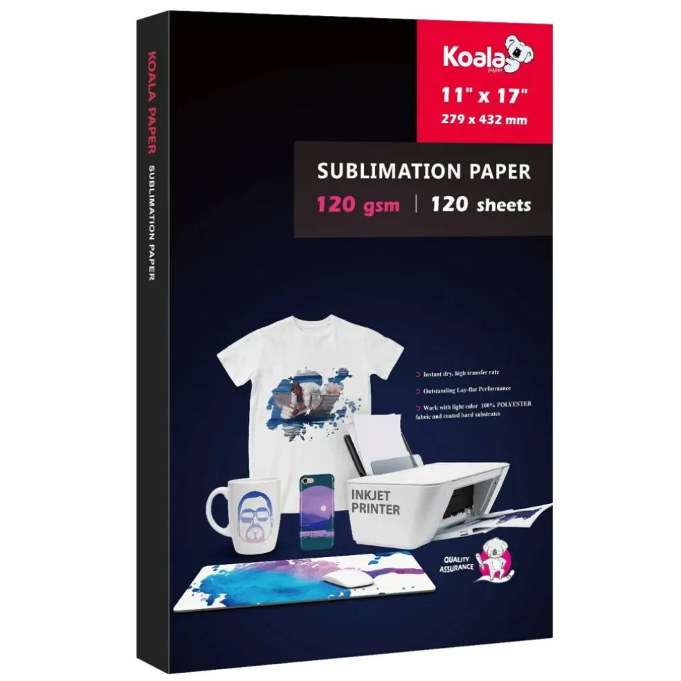Koala 120g Sublimation Paper 11x17 120 Sheets for Inkjet Printers
