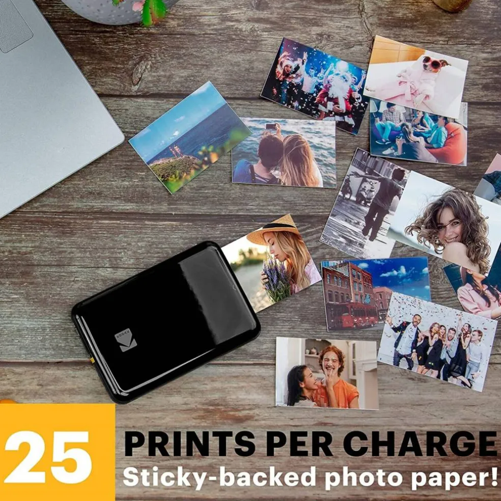 Kodak Step Mobile Instant Photo Printer 2x3" & Zink Photo Paper (75 Sheets) Bundle