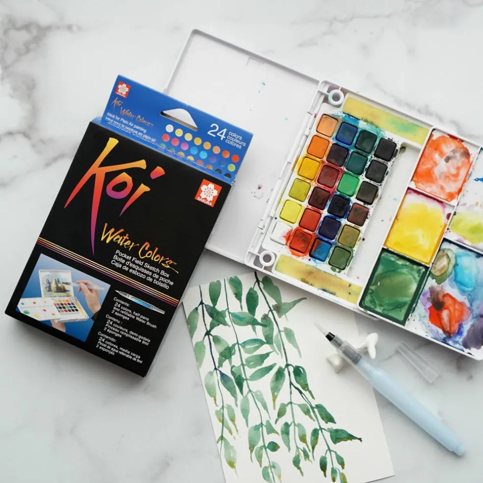 Koi® Water Colors™ Pocket Field Sketch Box