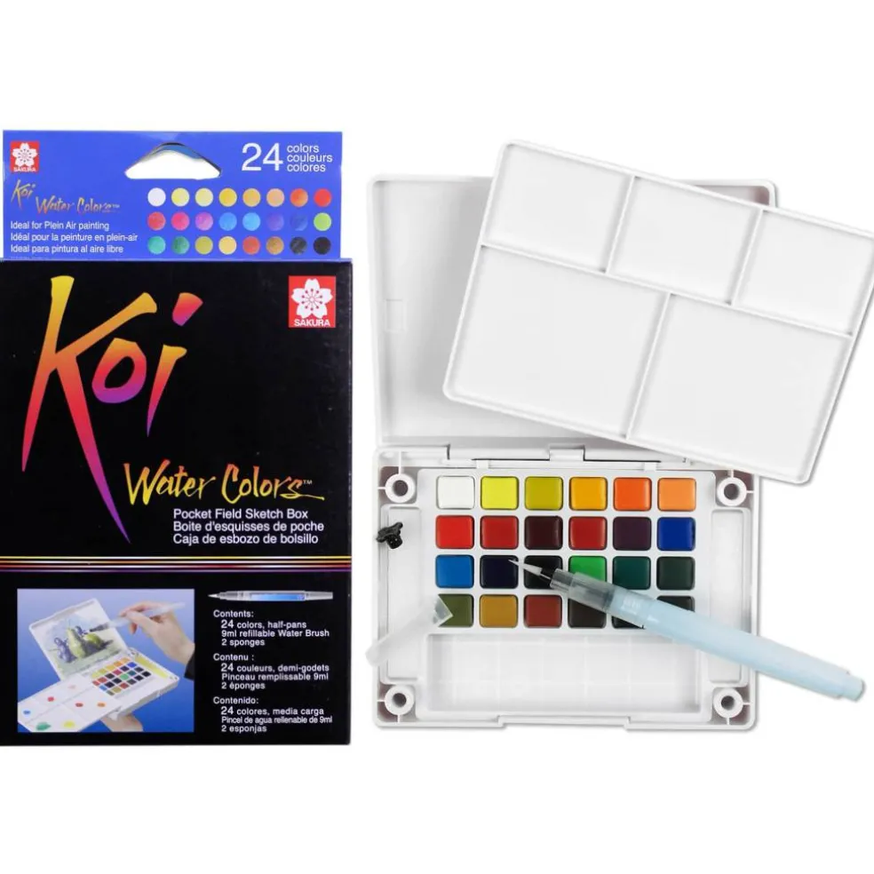 Koi® Water Colors™ Pocket Field Sketch Box