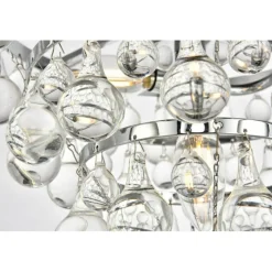 Kora Collection Pendant D13 H10.9 Lt:3 Chrome Finish