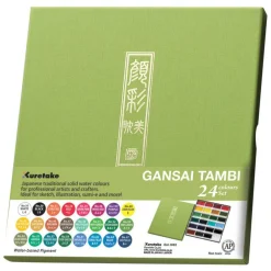 Kuretake GANSAI TAMBI™ 24 Color Watercolor Set