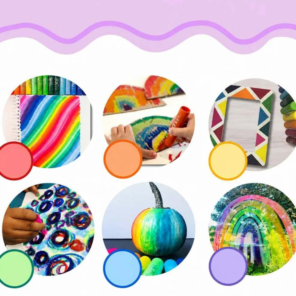 Kwik Stix Solid Tempera Paint Sticks 12 Metallic Colors, Fast-Drying Mess-Free Kids Paint