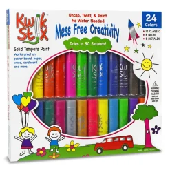 Kwik Stix Tempera Paint, 24 Pack