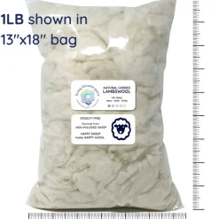 100% Lambswool Premium Fiber Fill Bag by Living Dreams