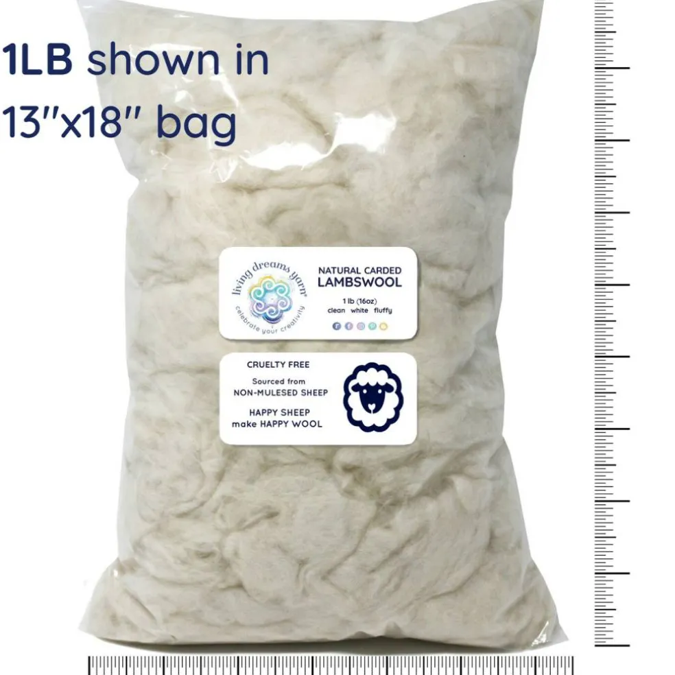100% Lambswool Premium Fiber Fill Bag by Living Dreams