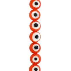 Lampwork Glass Round Evil Eye Beads, 8mm by Bead Landing™