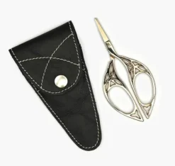 Lantern Moon Art Deco Embroidery Scissor with Leather Case