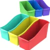 Large Book Bin, Assorted Color, Set of 6