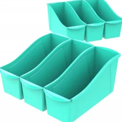Large Book Bin, Teal (Case of 6)