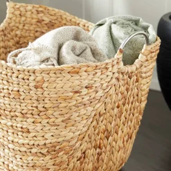 Large Brown Seagrass Contemporary Storage Basket