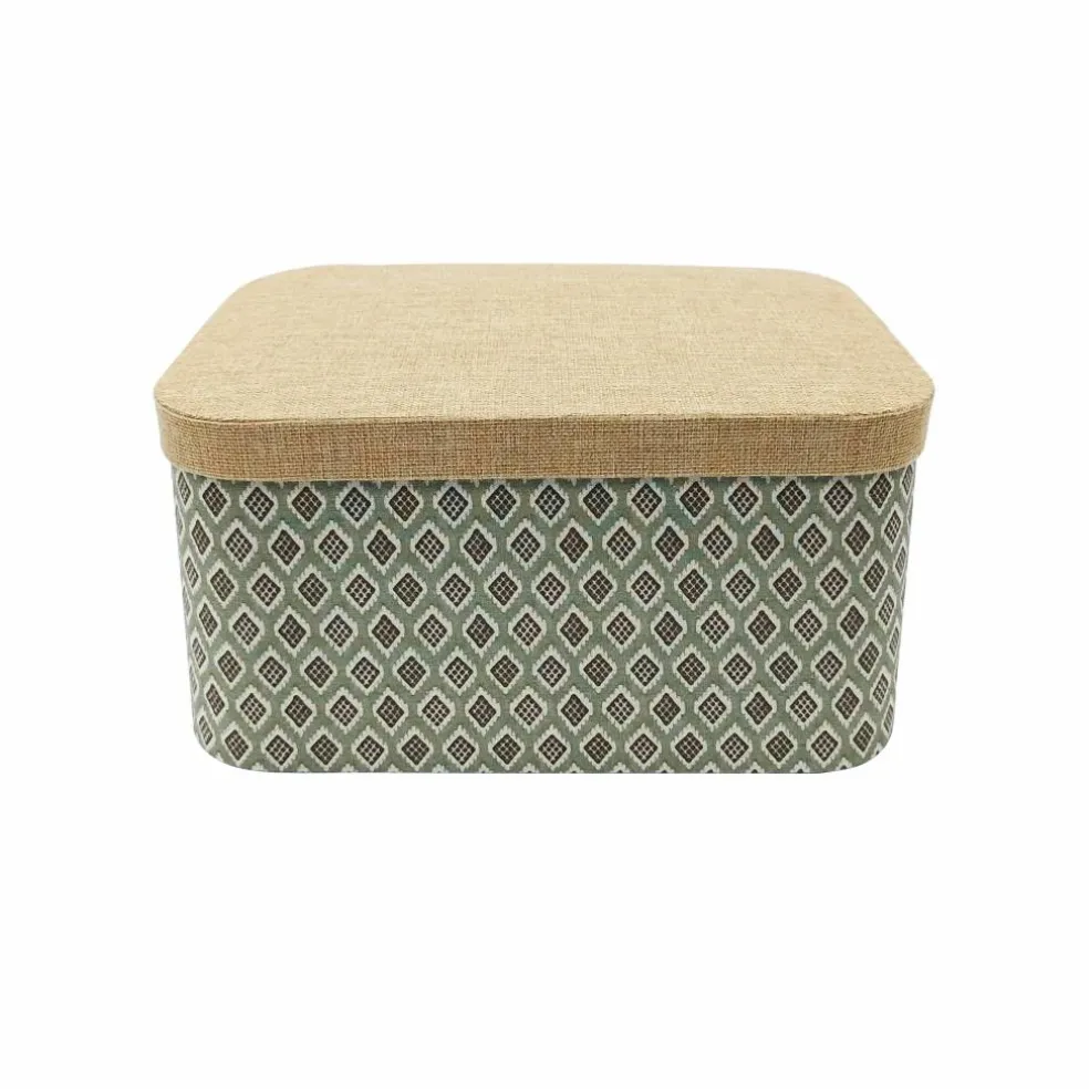 Large Decorative Box with Fabric Lid by Ashland®