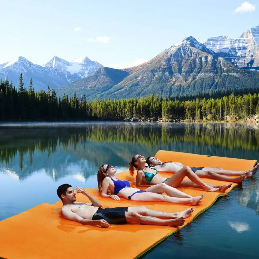 Large Floating Water Mat Rollable XPE Foam Water Pad for Lake Pool