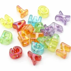 Large Translucent Bubble Alphabet Beads, 26ct. by Creatology™