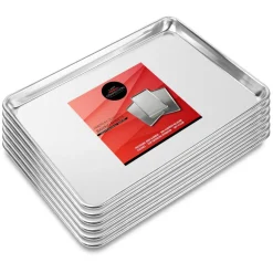 Last Confection 6 Cookie Baking Sheets - Rimmed Aluminum Jelly Roll Trays