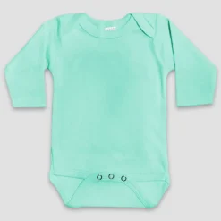 Laughing Giraffe® Infant Baby Long Sleeve Bodysuit - MINT GREEN