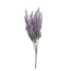 Lavender Bliss: 14-Inch Artificial Lavender Flower Bushes (Set of 4)