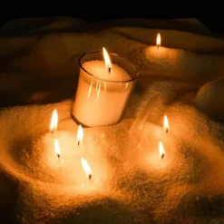 4 LB Candle Sand Candle Making Kit with 50 Wicks – Refillable Pearled Candle Wax Sand for DIY Candles, Weddings, Halloween, Christmas & Home Decor
