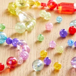 1/2lb. Crackle Mix Round Beads by Creatology™