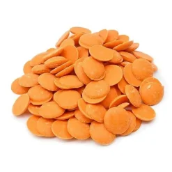 2.5lb Merckens Orange Chocolate Candy Melts for Dipping Coating Drizzling Baking and Decorating