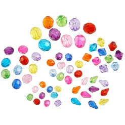 1lb. Multicolor Faceted Beads by Creatologyâ„¢