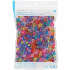 1lb. Multicolor Faceted Beads by Creatology™