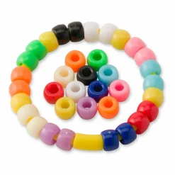 1lb. Multicolor Pony Beads by Creatologyâ„¢, 6mm x 9mm
