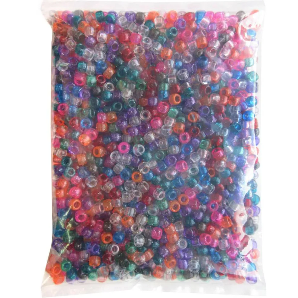 1lb. Multicolor Pony Beads by Creatology™, 6mm x 9mm