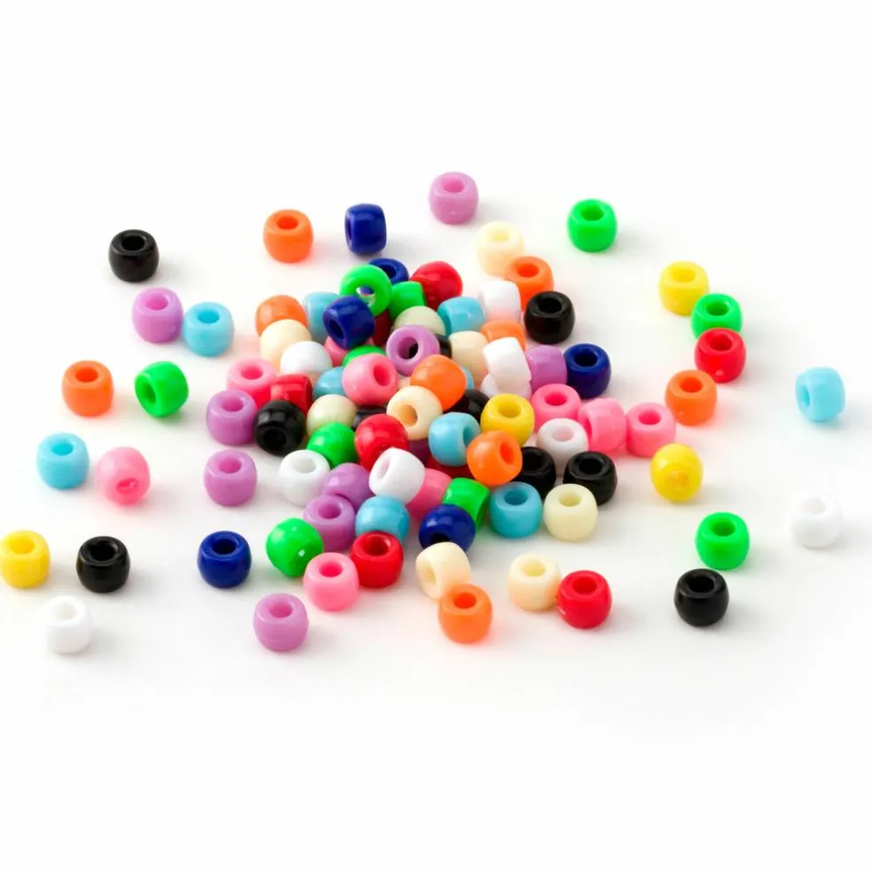 1lb. Multicolor Pony Beads by Creatology™, 6mm x 9mm