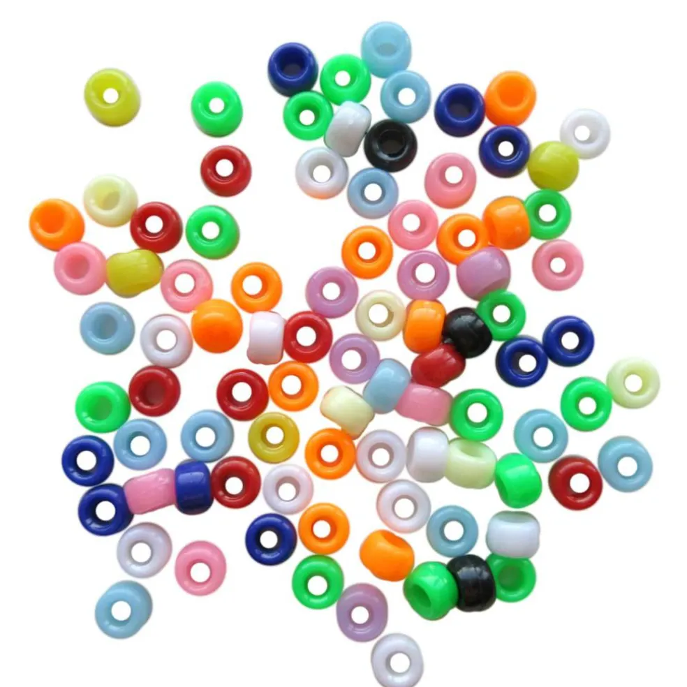 1lb. Opaque Pony Beads by Creatology™, 4mm x 7mm
