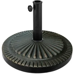 31.5 lbs Market Heavy-Duty Outdoor Stand Bronze Umbrella Base