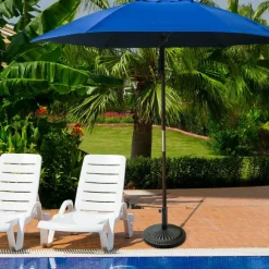 31.5 lbs Market Heavy-Duty Outdoor Stand Bronze Umbrella Base